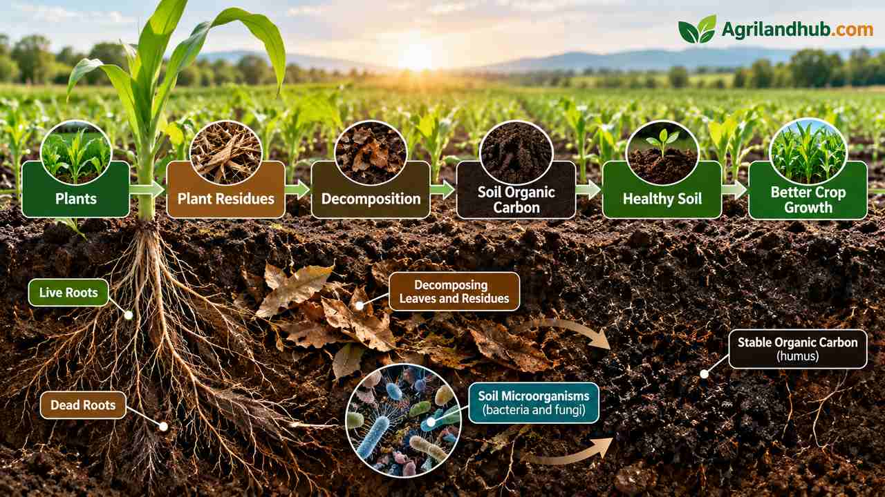 Where Does Soil Organic Carbon Come From